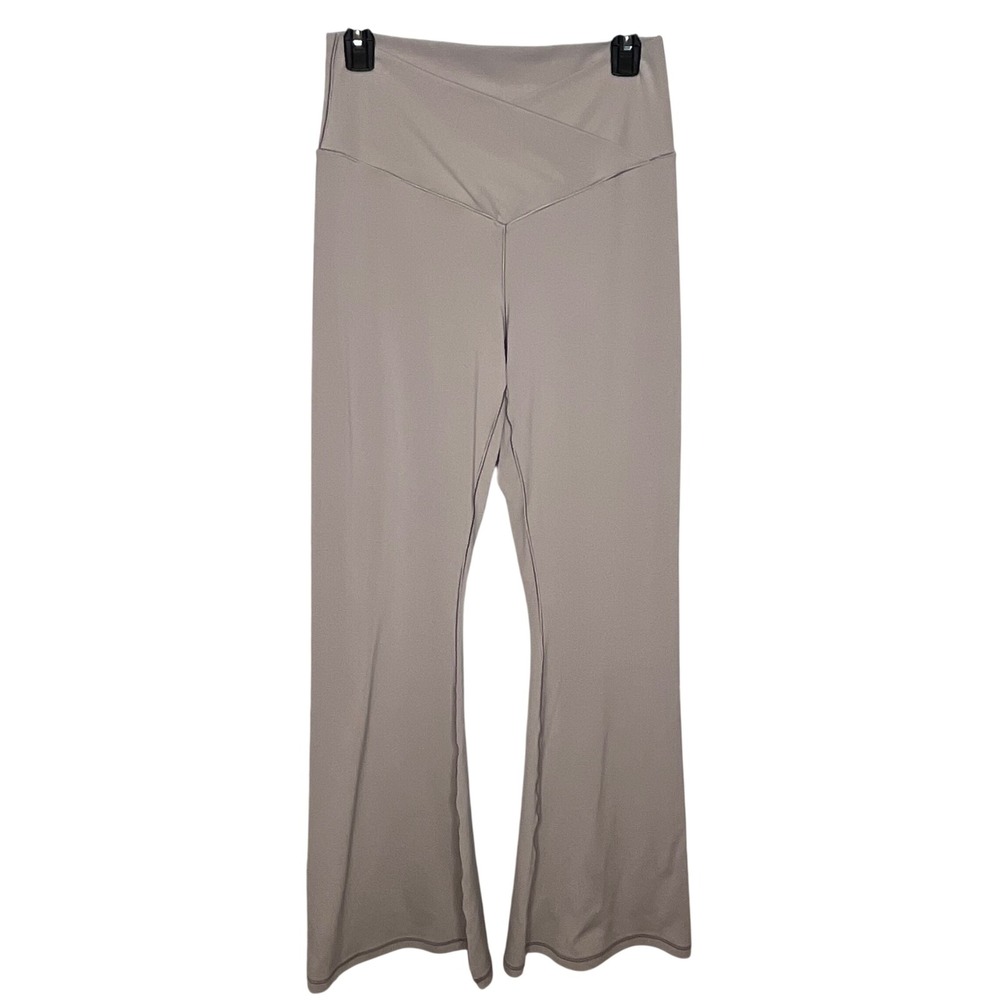 OFFLINE by Aerie XL Crossover High Waist Flare Leggings‎ Taupe Brown Yoga - Picture 2 of 5